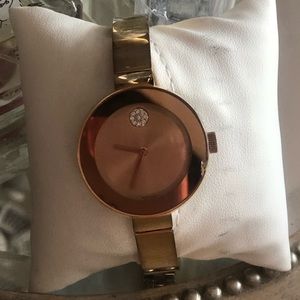 Swiss Bold Rose Gold Ion-Plated SS Bracelet 36mm